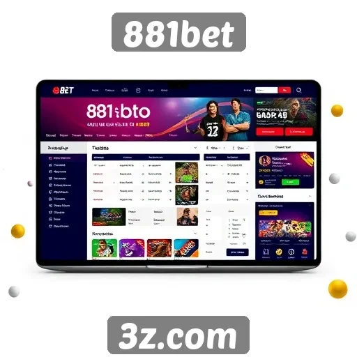 Interface e usabilidade do site 881bet