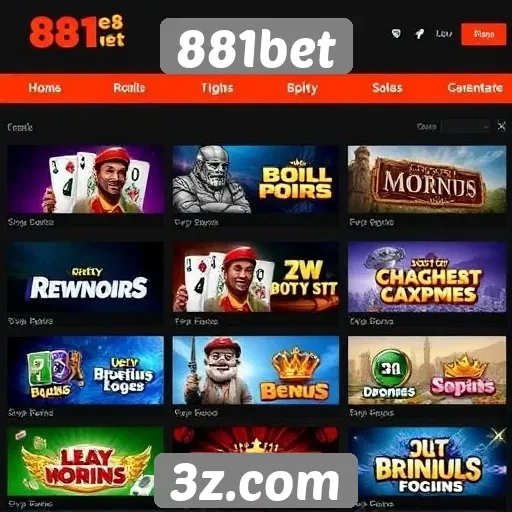 Jogos populares disponíveis na plataforma 881bet